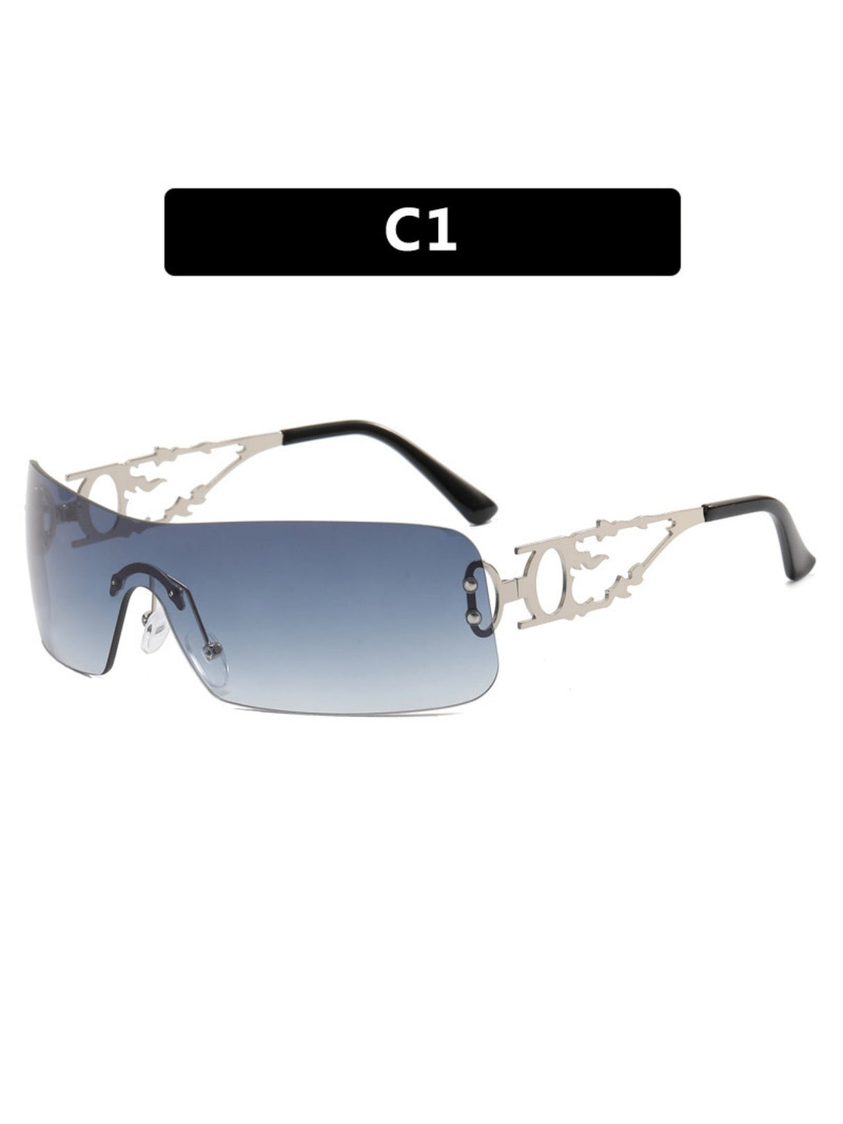 Frameless Cutout Sunglasses