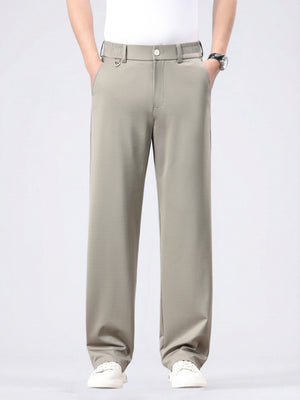 Icy Cool Non-iron Anti-wrinkle Straight-fit Pants