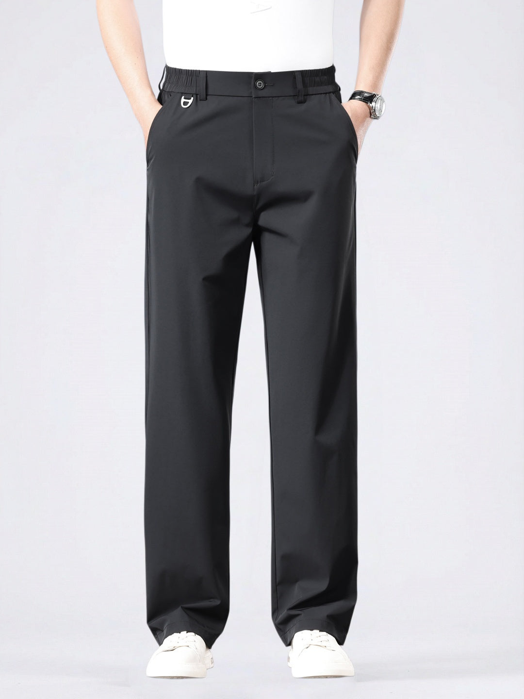 Straight-fit Anti-wrinkle Pants