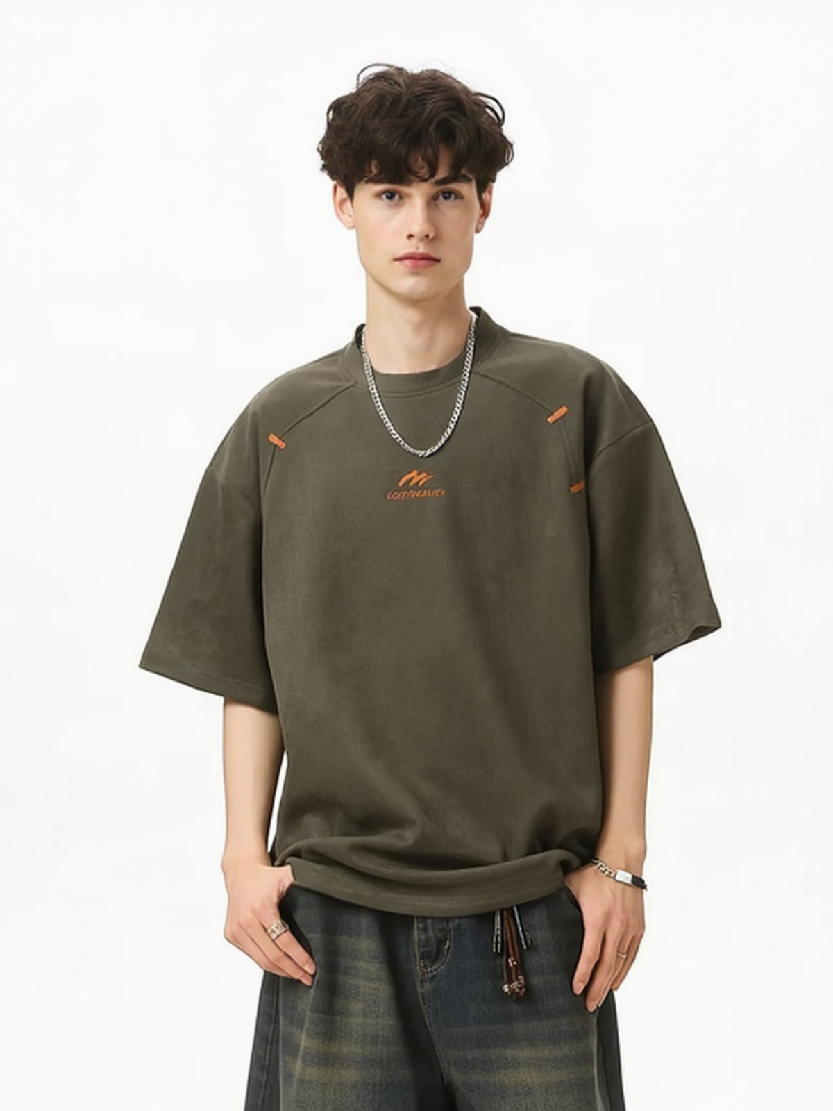 【EXPÉDITION NORMALE】T-shirts patchwork imprimés color-block