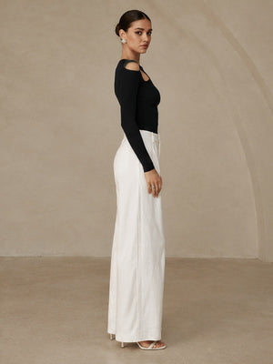 Simple High-waisted Jumpsuit