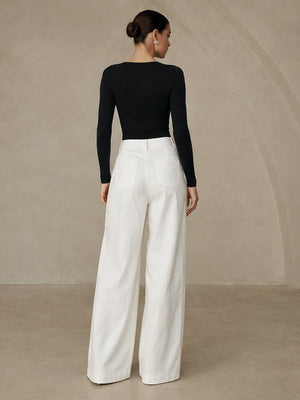 Simple High-waisted Jumpsuit