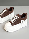 Colorblock Thick-Sole Women's Casual Sneakers