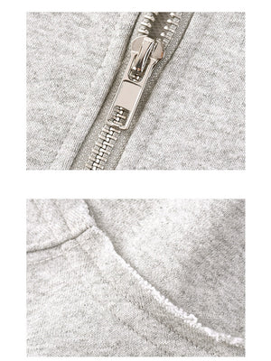 Half Zipper Stand Collar Rough Edge Splicing Sweatshirts&Hoodies Straight-leg Trousers Set