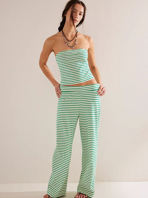 Sexy Slim Fit Casual Striped Suit