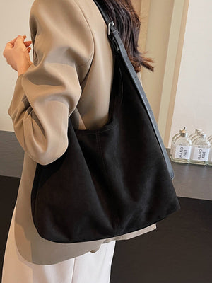 Large Capacity Suede Shoulder Bag