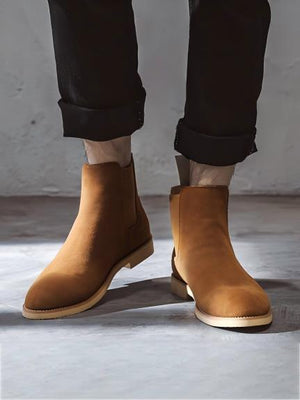 Classic Chelsea Boots Made Of Second-layer Cowhide.