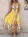 Resort-style Sexy Halter Maxi Dress