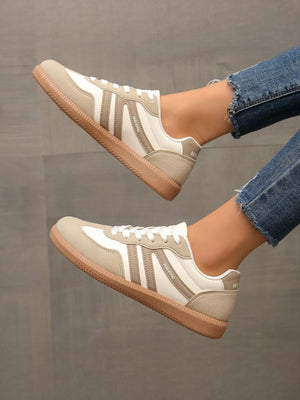 Retro Color-blocked German Training Shoes And Sneakers