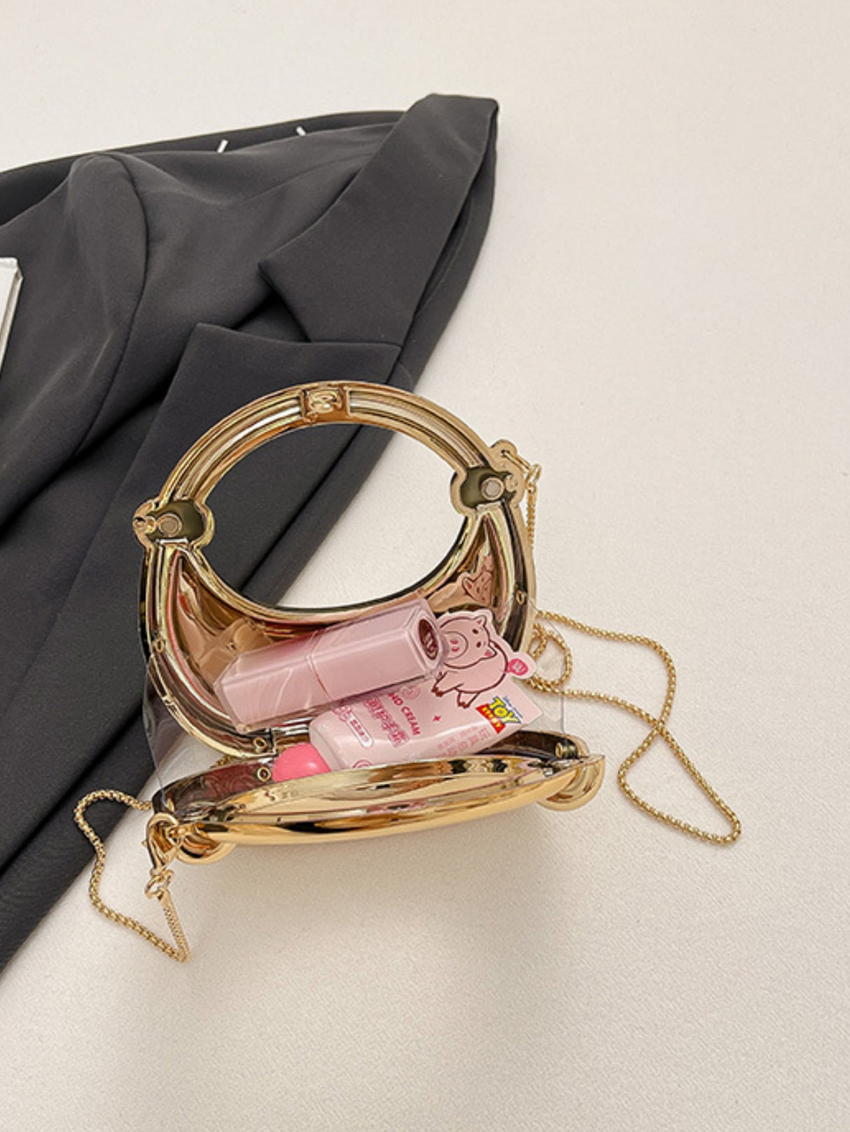 Chain Banquet Wristlet Rope Knot Handbag Acrylic Crossbody Bag