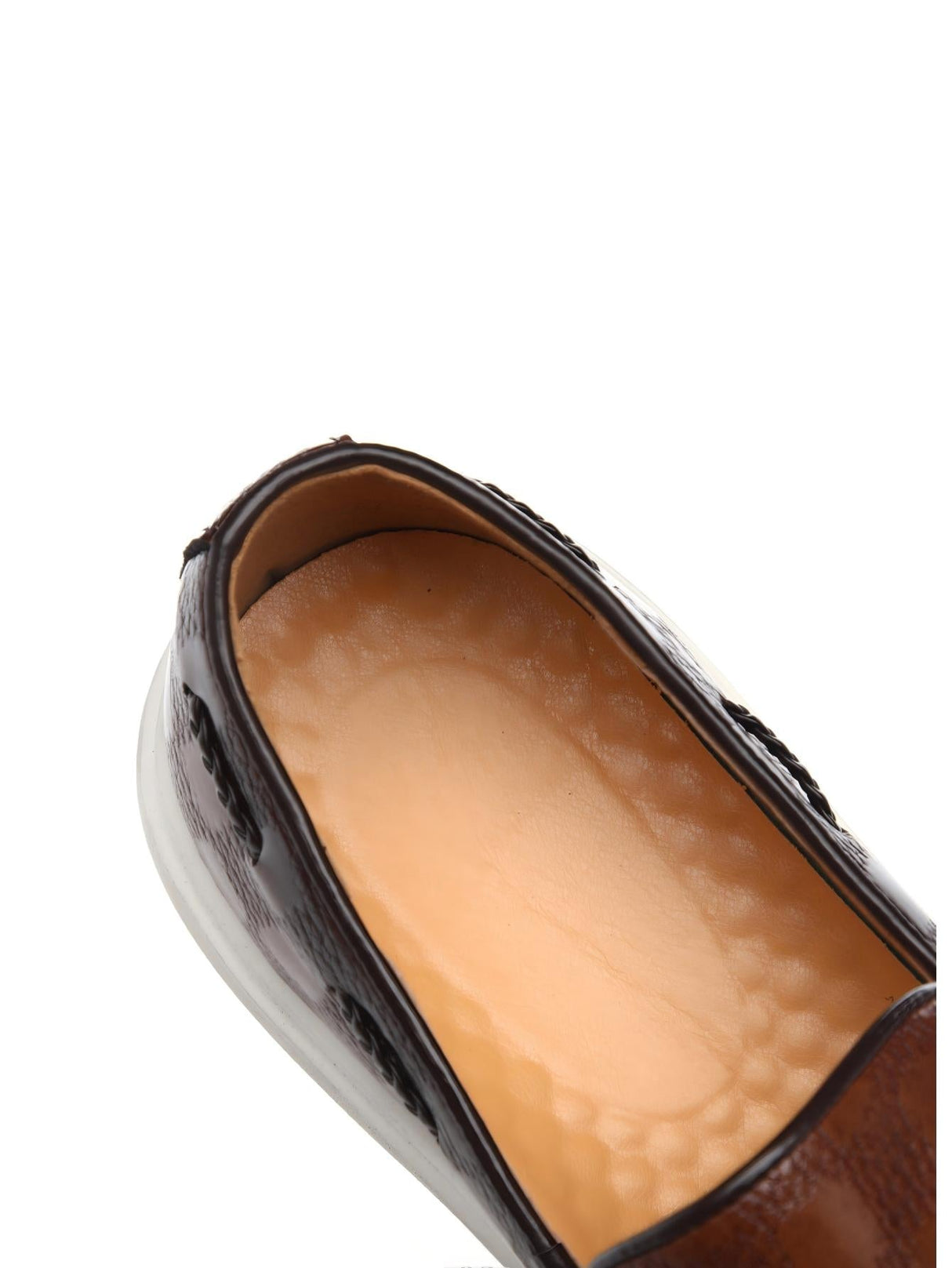 Plaid Tassel Slip-on Loafers