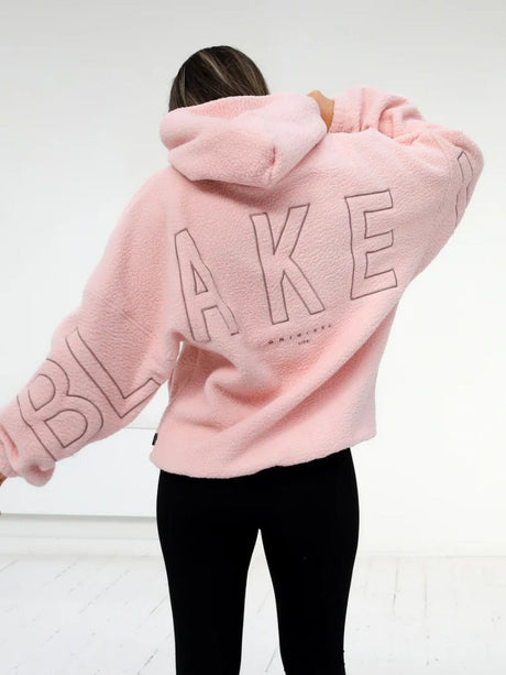 Fleece Letter Embroidery Thick Hooded Sweatshirt
