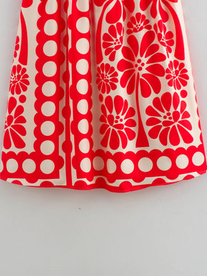 Printed Vacation Camisoles Polka Dots Maxi Dresses