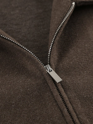 Brown Zip-Front Jacket