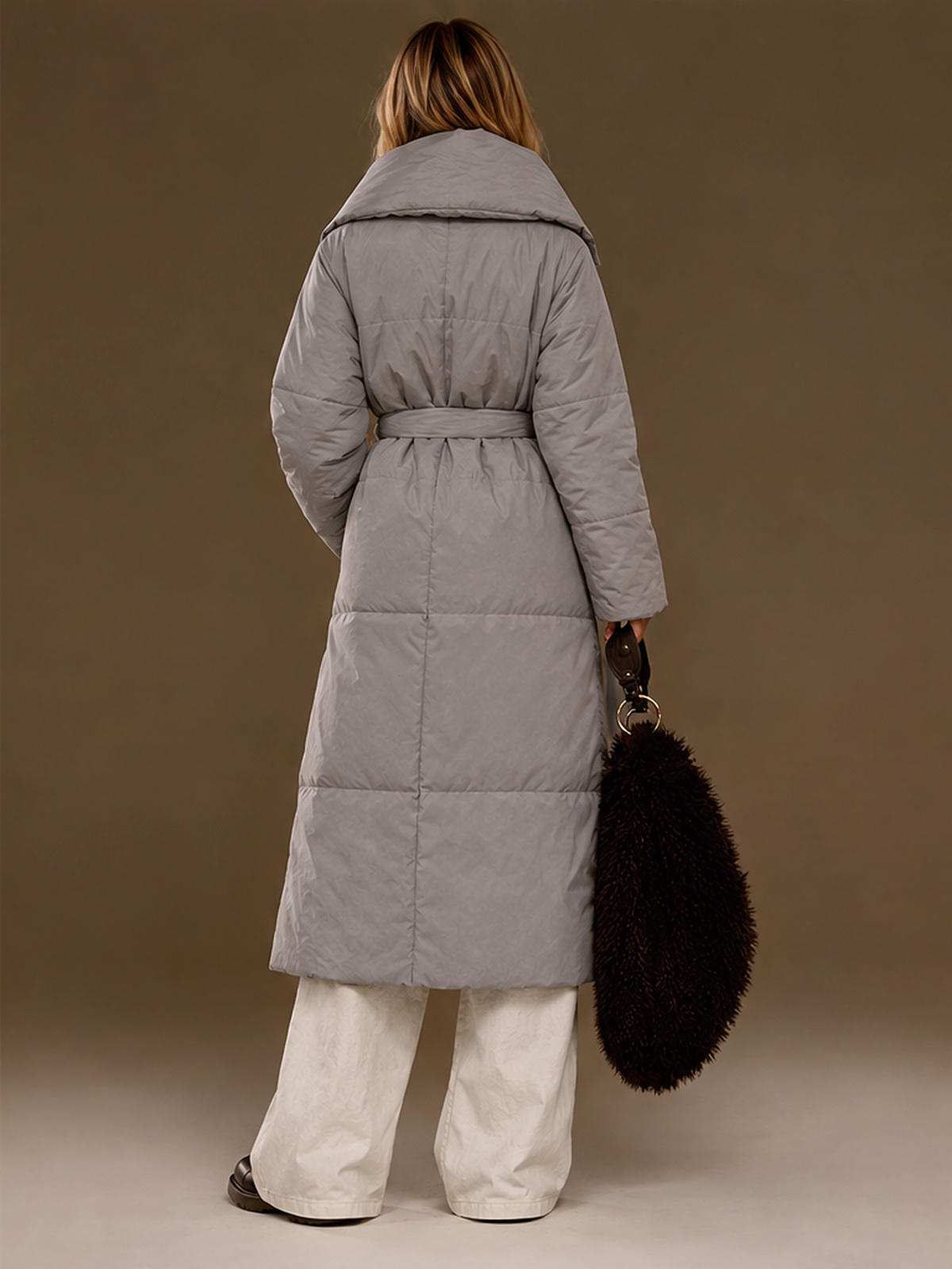Loose-fitting, Casual, Warm, Long Stand-collar Cotton Coat/long Cotton-padded Jacket