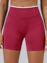 Color Matching Seamless High-waisted Hip Lift Exercise Yoga Shorts