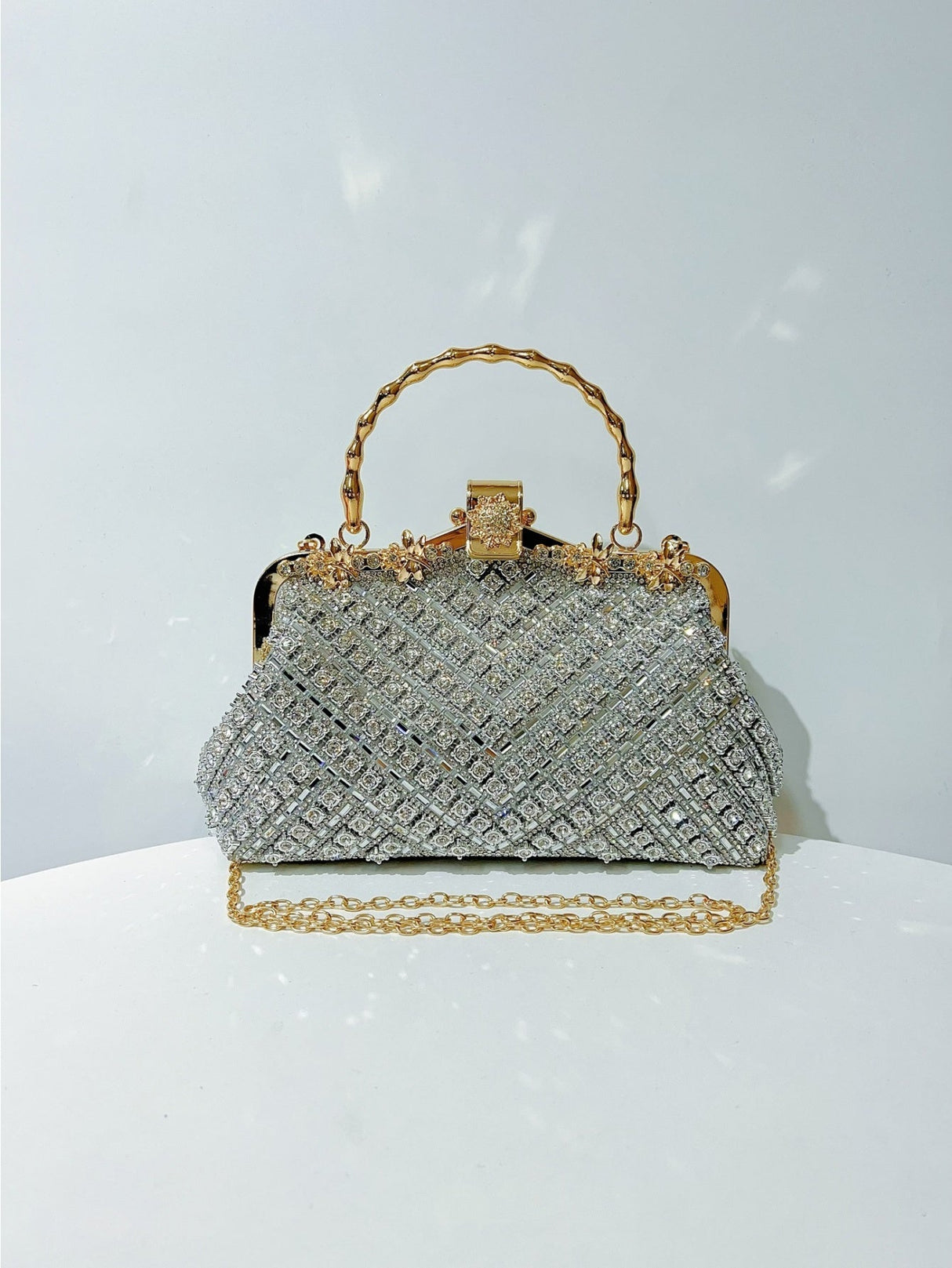 Liber Four Seasons ACC Rivet Diamond Shell Bag