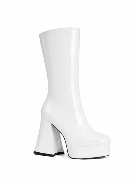 Sequined Platform High-heeled Fashion Mid-calf Boots