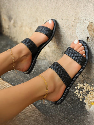 Woven Flat Sandals