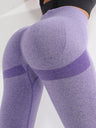 Seamless Exercise Yoga Fitness High-waisted, Tummy-flattening Elastic Pants