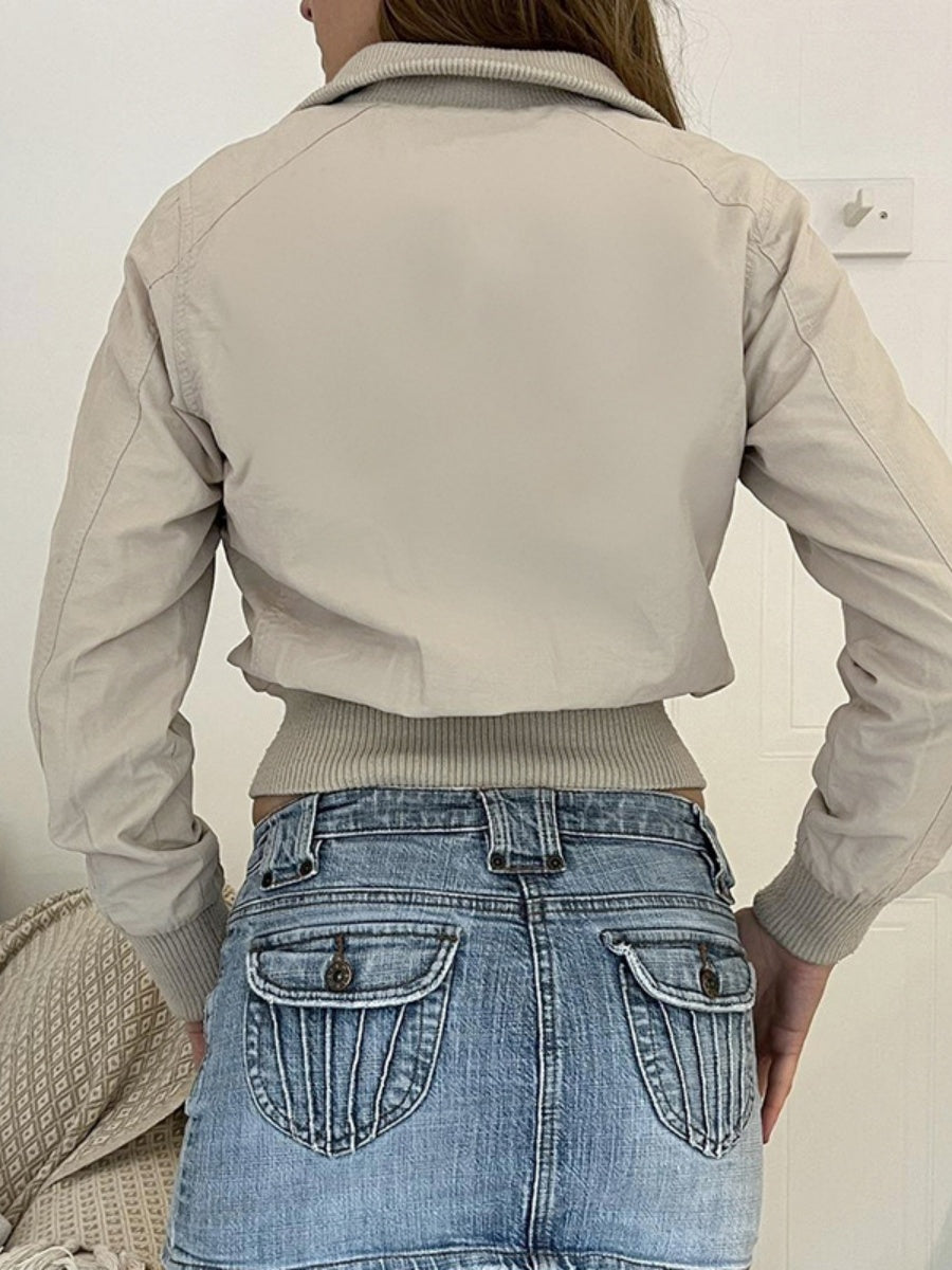 Liber Autumn Women's Pocket Zipper Jackets