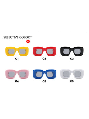 Irregular Full-rim Square Fashion Glasses