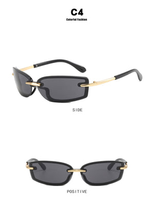 Frameless Square Sunglasses