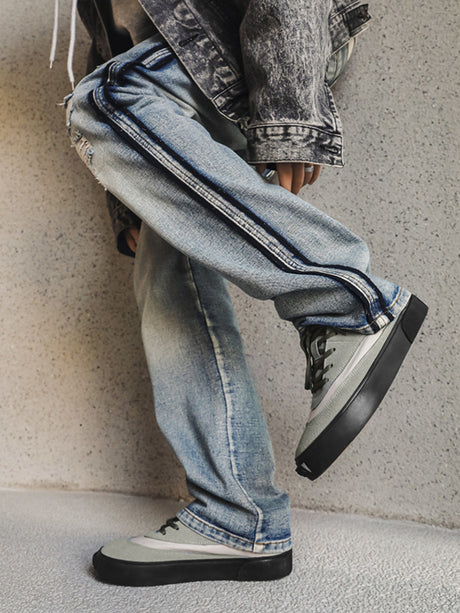 Suede Color-blocked Sneakers