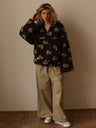 Fleece Floral Fashion Warm Fleece Sweatshirt