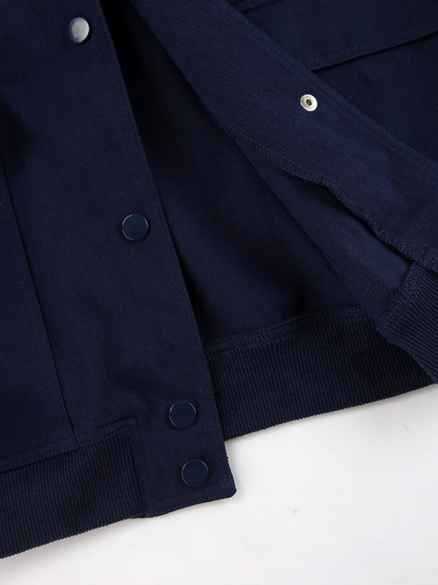 Liber Autumn Women's Baseball uniform Solid Color Jackets