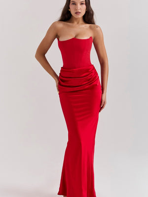 Satin Bob Bob Sexy Slim-fit Mermaid Long Dress
