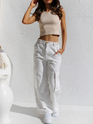 Straight-leg Denim Jeans