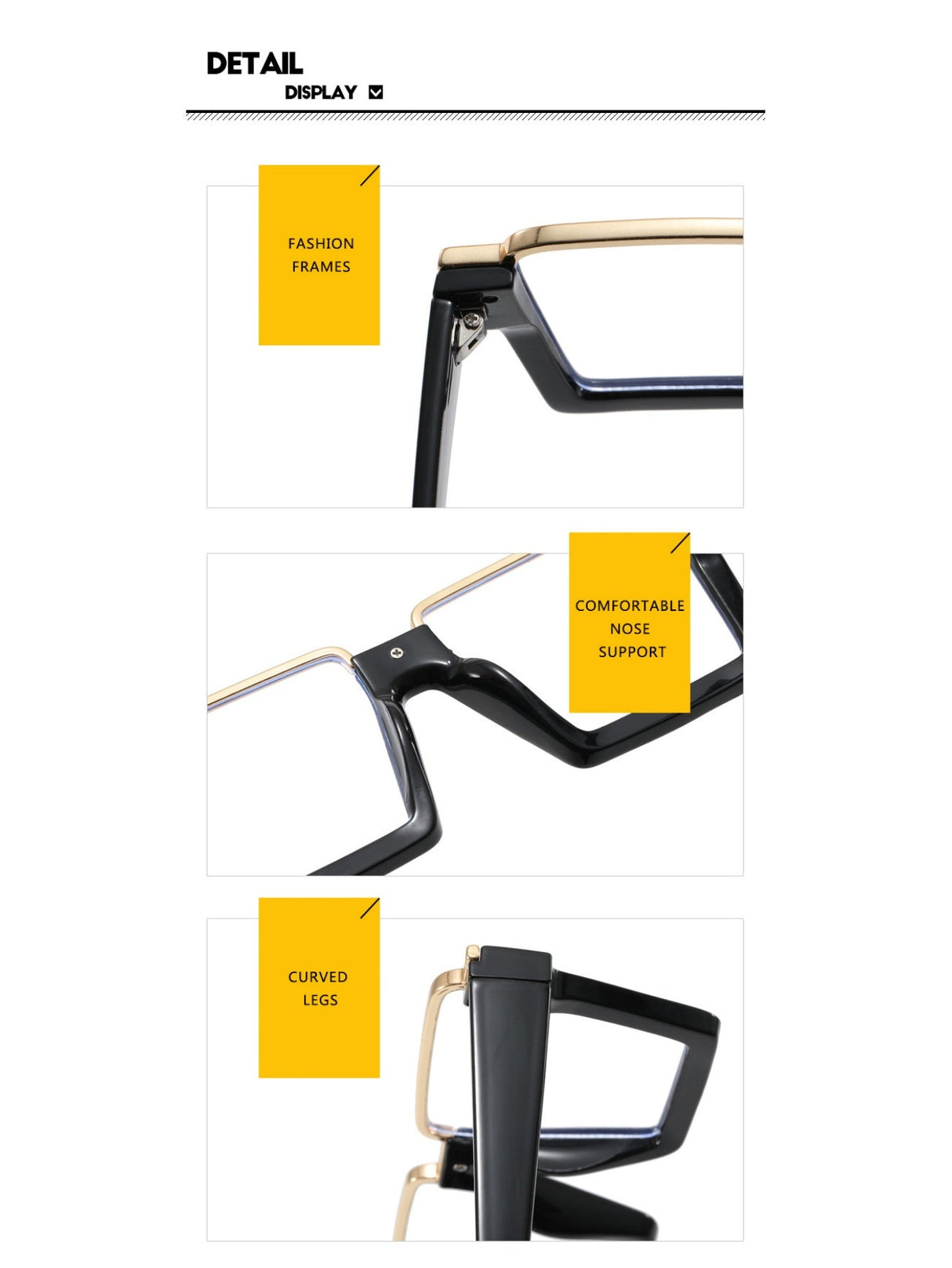 Hip Hop Oversized Fashion Glasses