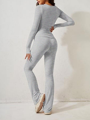 7 Color Round Neck 2-piece Sets