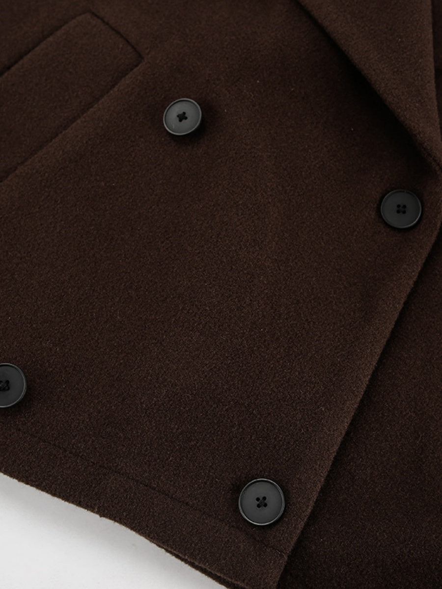 Liber Autumn Women's Woolen cloth Solid Color Jackets