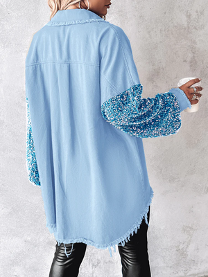 Pailletten, Knöpfe, Jeansjacken