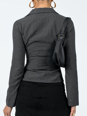 Long Sleeve Buttons Stripes Shirts