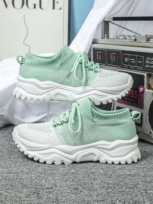 Color-blocked Unisex Casual Sneakers