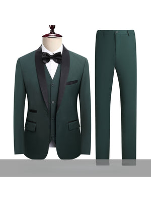 Business Leisure Suit Slim-fit Set 3-piece Sets
