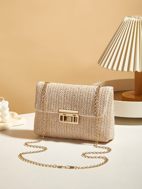 Vacation Straw Crossbody Bag