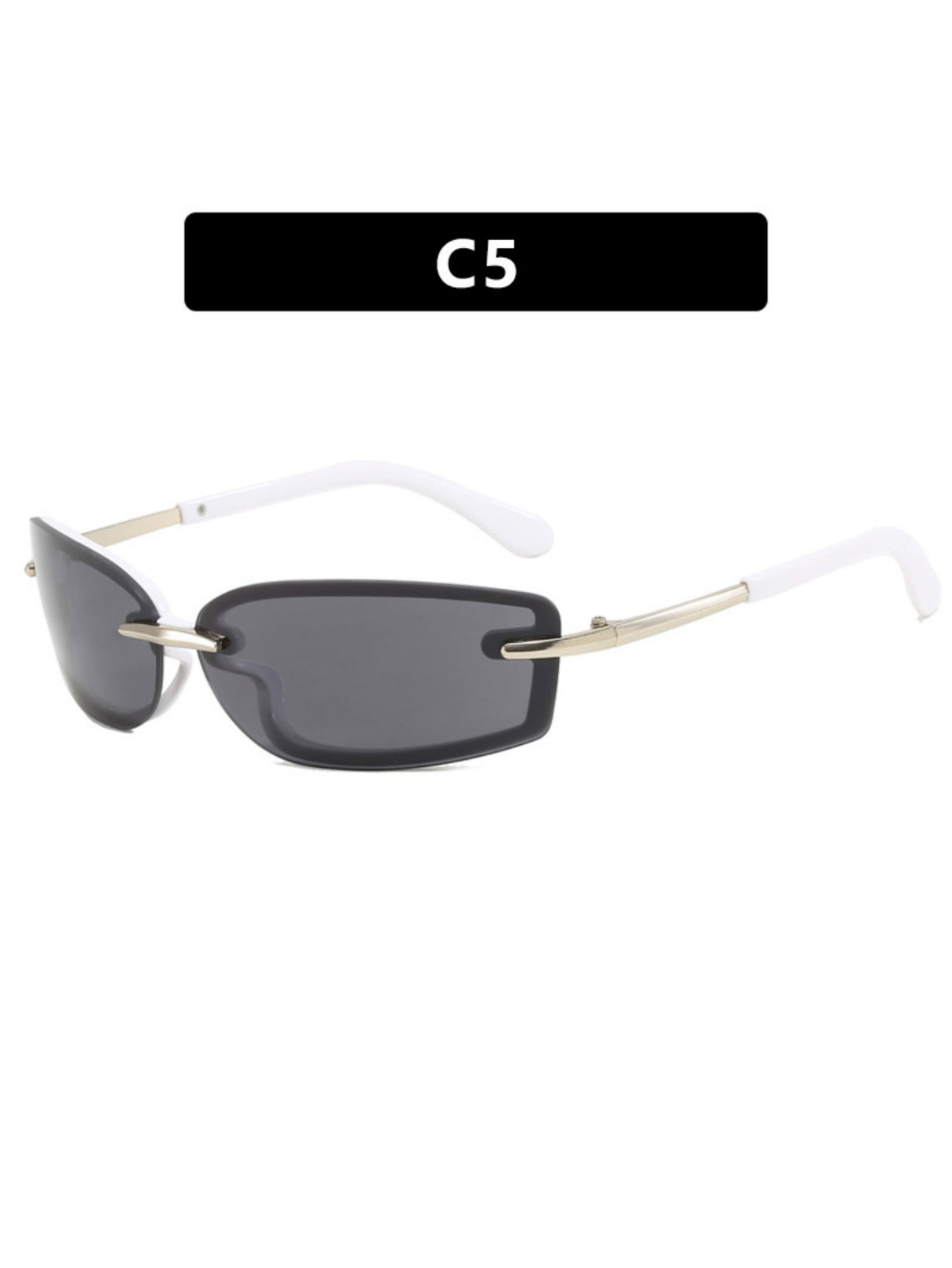 Frameless Square Sunglasses