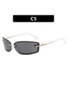 Frameless Square Sunglasses