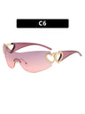Heart-shaped Frameless Fashion Glasses