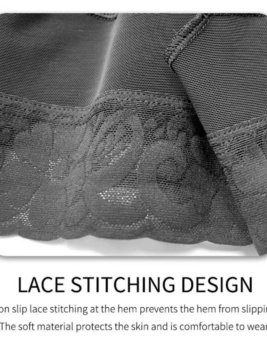 Taillenkorsett mit Knöpfen, Bauchformer aus Spitze, Shapewear-Bodys