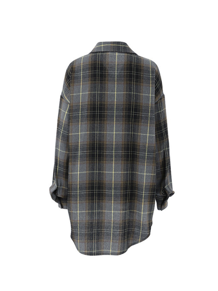 Liber Autumn Women's Plaid Plaid Shirts