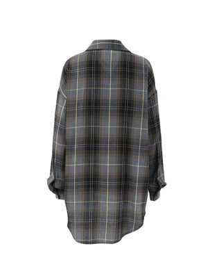 Liber Autumn Women's Plaid Plaid Shirts