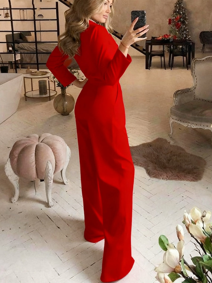 Brother-in-law Long Sleeve Pocket Jumpsuits