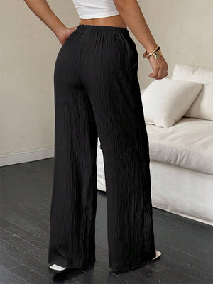 Casual Pleated Belted Trousers