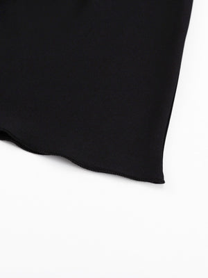V-neck Flared Sleeves Waist Mini&Short Dresses