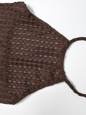 【EXPÉDITION NORMALE】Robes maxi moulantes sans manches à col montant en maille